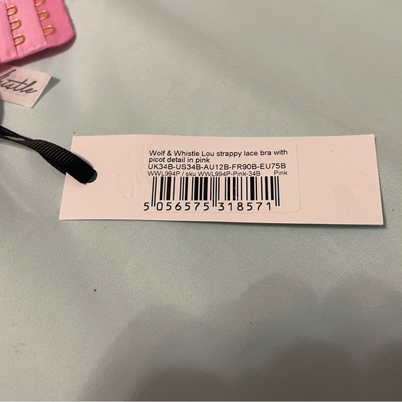 Playful Promises Lace Pink Bra - Picture 3 of 3